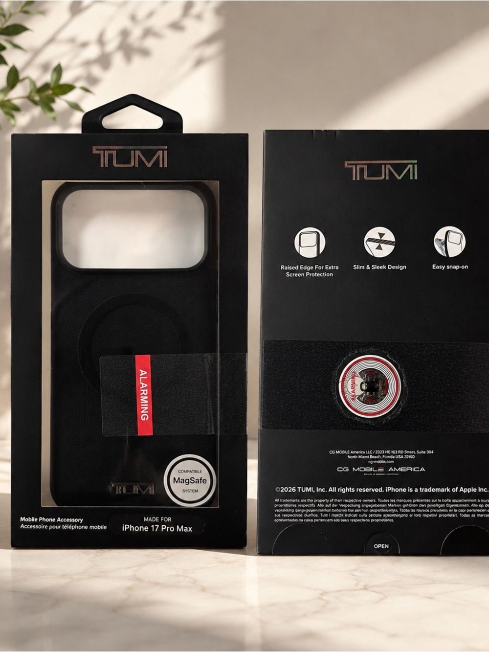 NEW TUMI MagSafe Case for iPhone 17 Pro Max – Black – Genuine TUMI